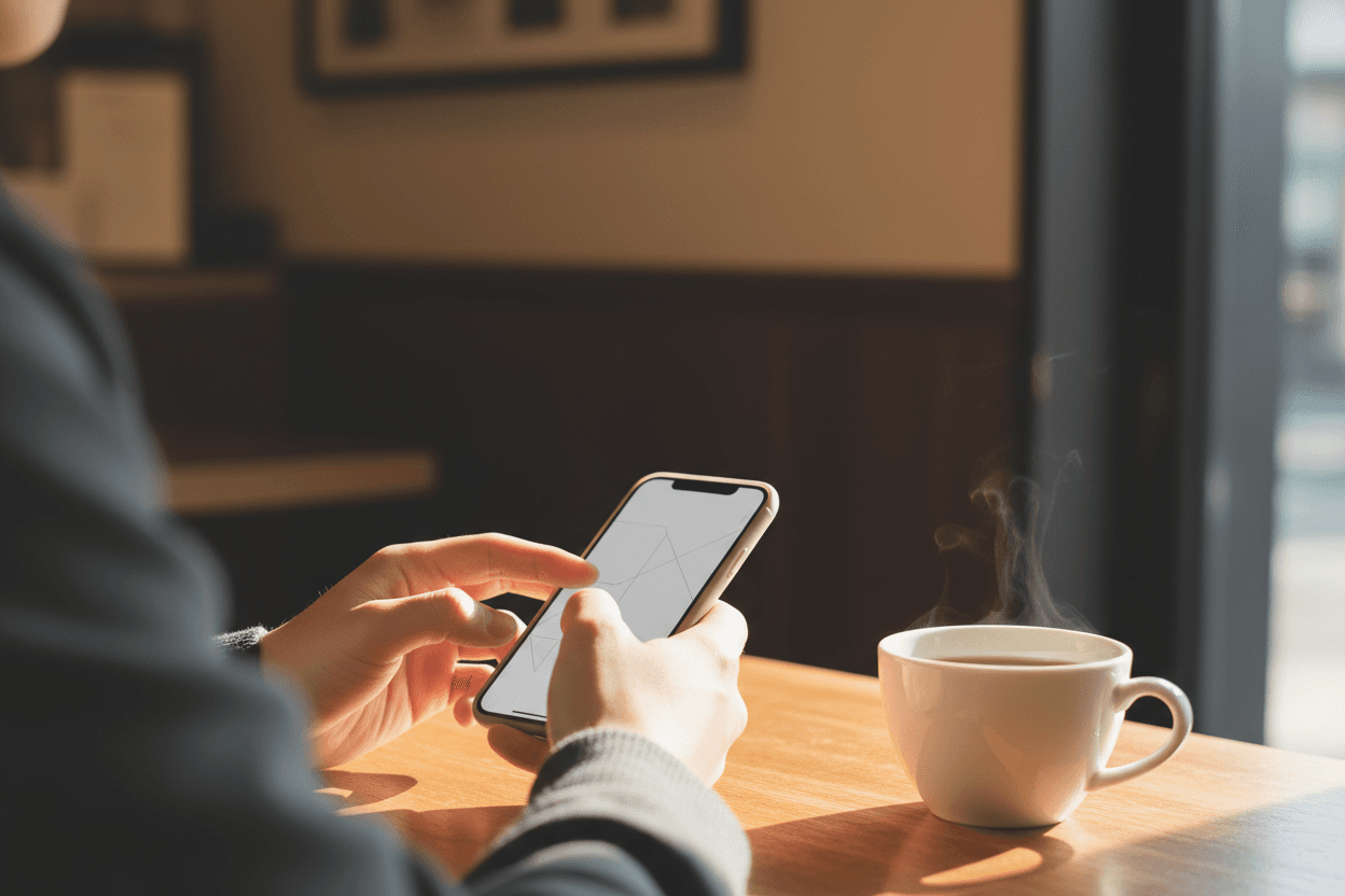 スマホでアンケートに答える